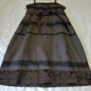 Mimi Maternity Sz L Brown Spaghetti Strap Dress